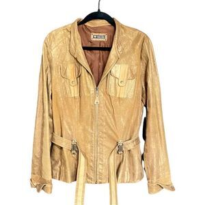 Sherry Nikka Couture Leather Jacket Size Large Womens
